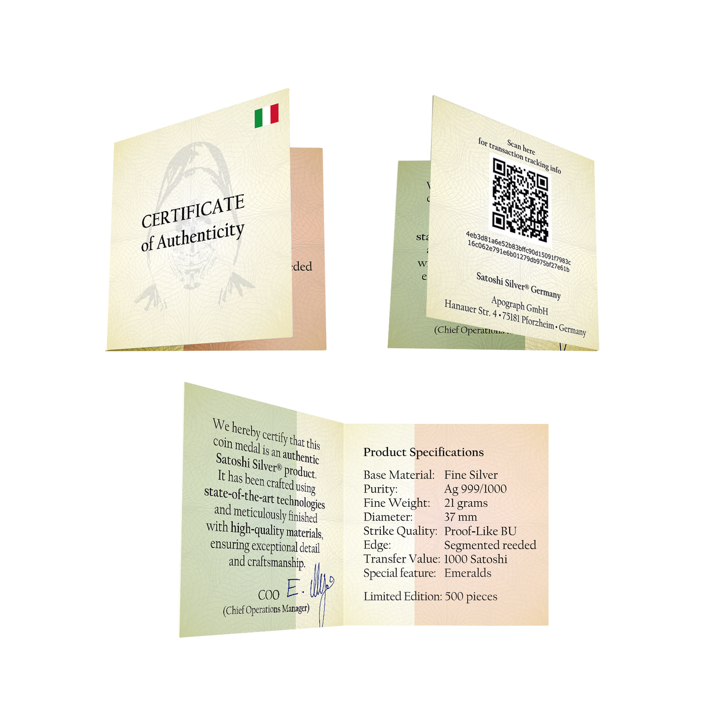 Satoshi Silver Limited Edition Italy 2026