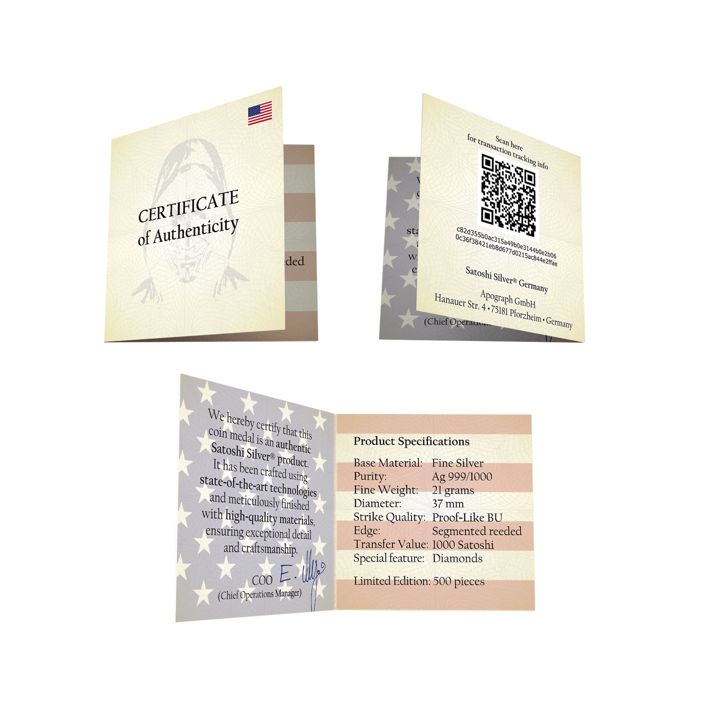 Satoshi Silver Limited Edition USA 2025